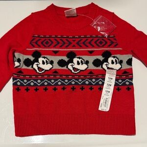 Red Mickey Mouse Sweater